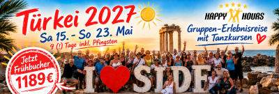 HAPPY-Reise  15. – 23. Mai : Side/Türkei