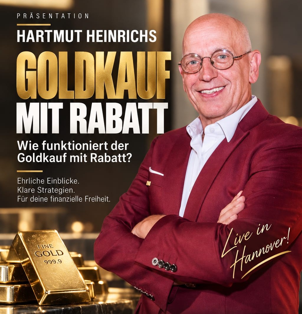 Hartmut Heinrichs – Präsentation Goldkauf mit Rabatt, live in Hannover